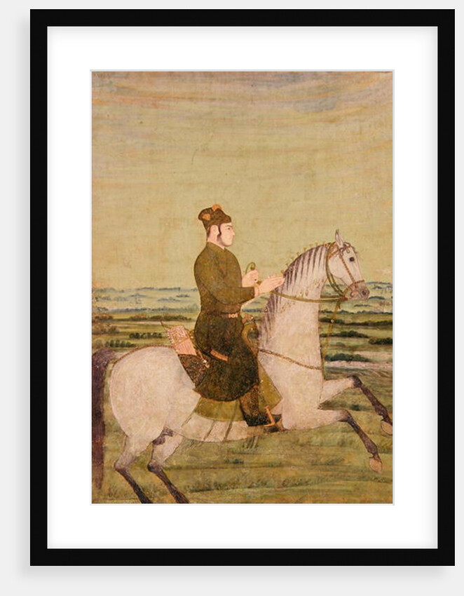 A Mughal Noble on Horseback, c.1700 by School Mughal