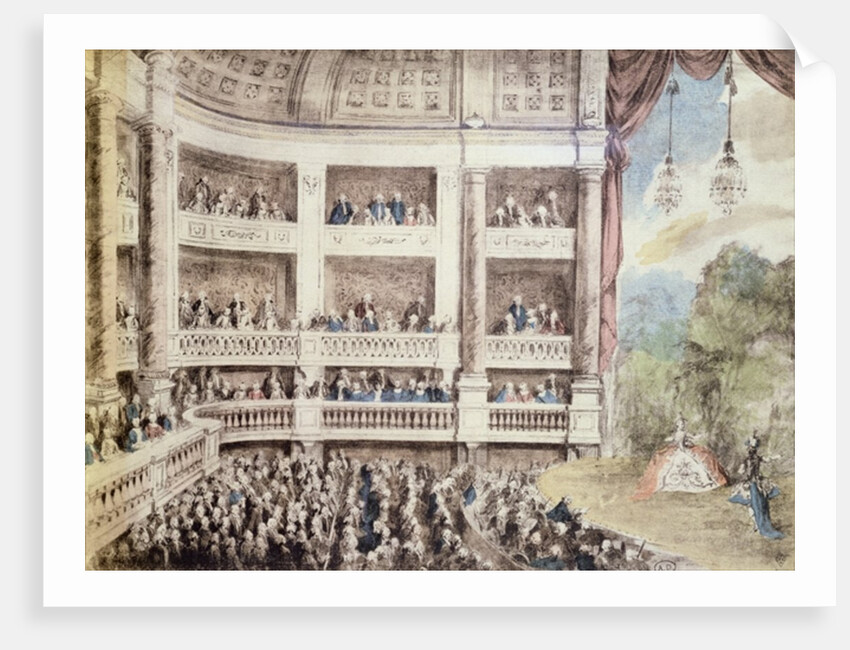 Scene at the Opera, c.1760 by Gabriel de (after) Saint-Aubin