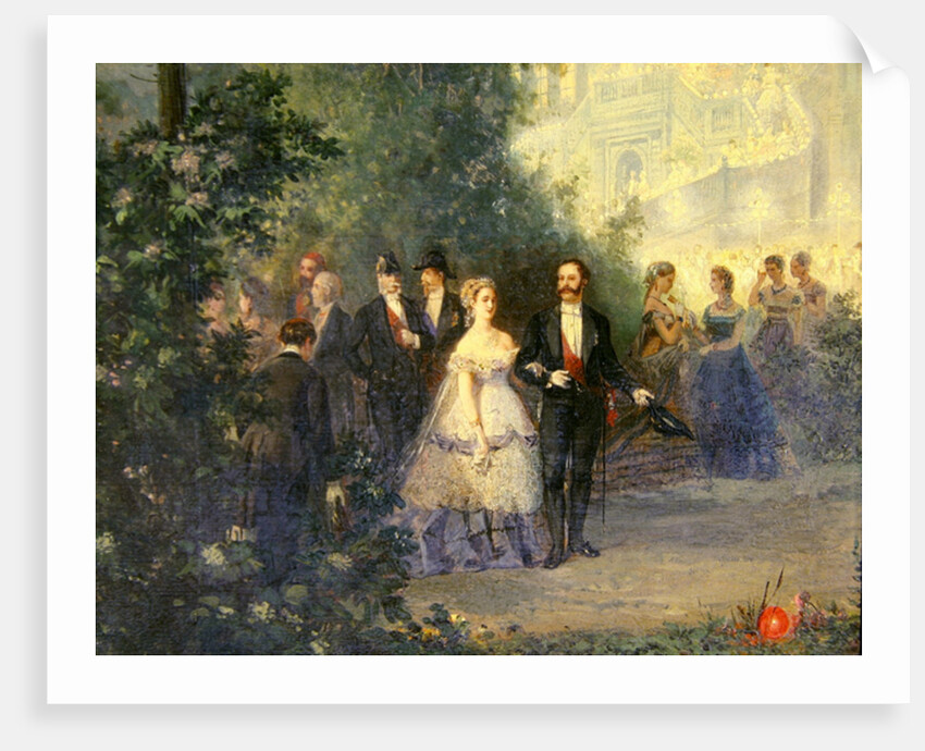 Evening Party at the Tuileries, 10th June 1867 by Pierre Tetar van Elven