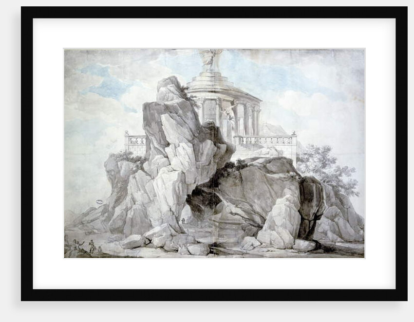 Project for an artificial mountain in honour of the Festival of Reason to erected in a public garden at Bordeaux, 1795 by L. Dutourd
