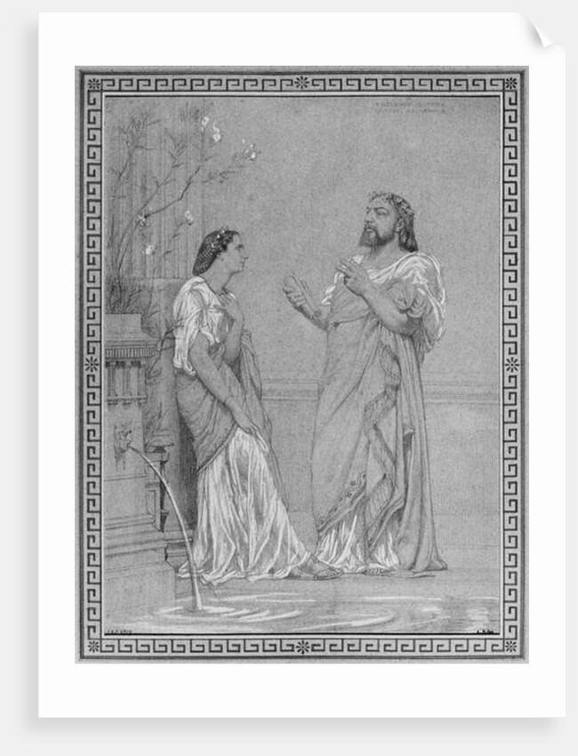 Theophile Gautier and Maria Favart by Gustave Clarence Rodolphe Boulanger