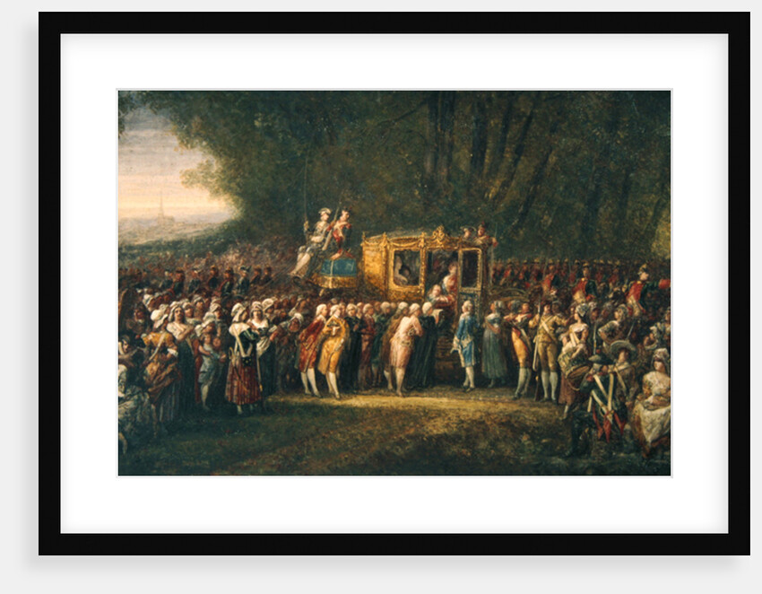 King Louis XVI being taken from Versailles to Paris by the women of Les Halles in October 1789 by Joseph Navlet