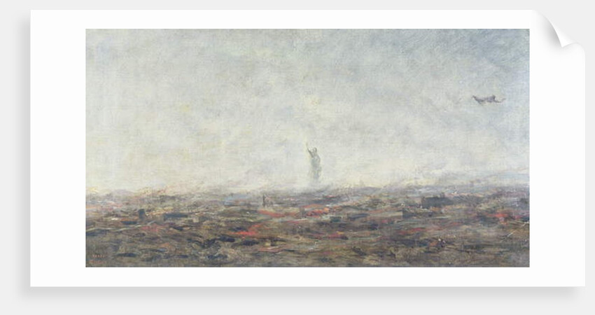 The Dream - Paris Burning, 1870 by Jean Baptiste Camille Corot