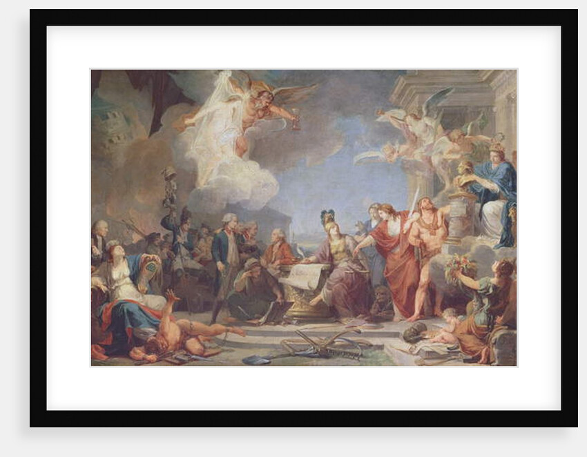 Allegory of the Declaration of the Rights of Man, 1790 by Jean-Baptiste Regnault