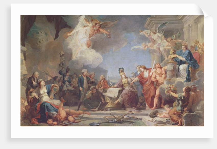 Allegory of the Declaration of the Rights of Man, 1790 by Jean-Baptiste Regnault