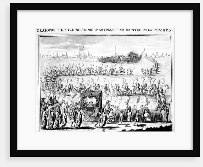 The Arrival of the Heart of Henri IV at the College of La Flèche on 4 June, 1610 by French School