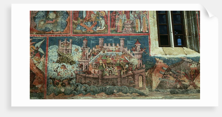 Siege of Constantinople by Sultan Mehmet II in 1453 by Romanian School