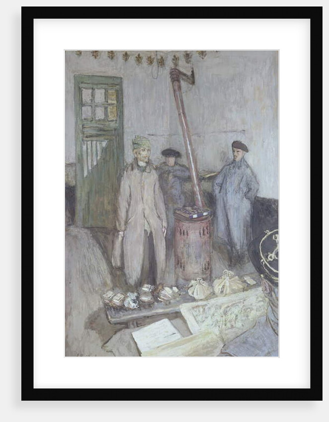 Interrogation of a German prisoner by a French officer, 1917 by Edouard Vuillard