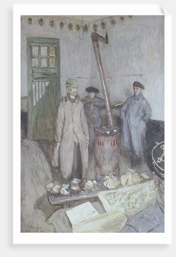 Interrogation of a German prisoner by a French officer, 1917 by Edouard Vuillard