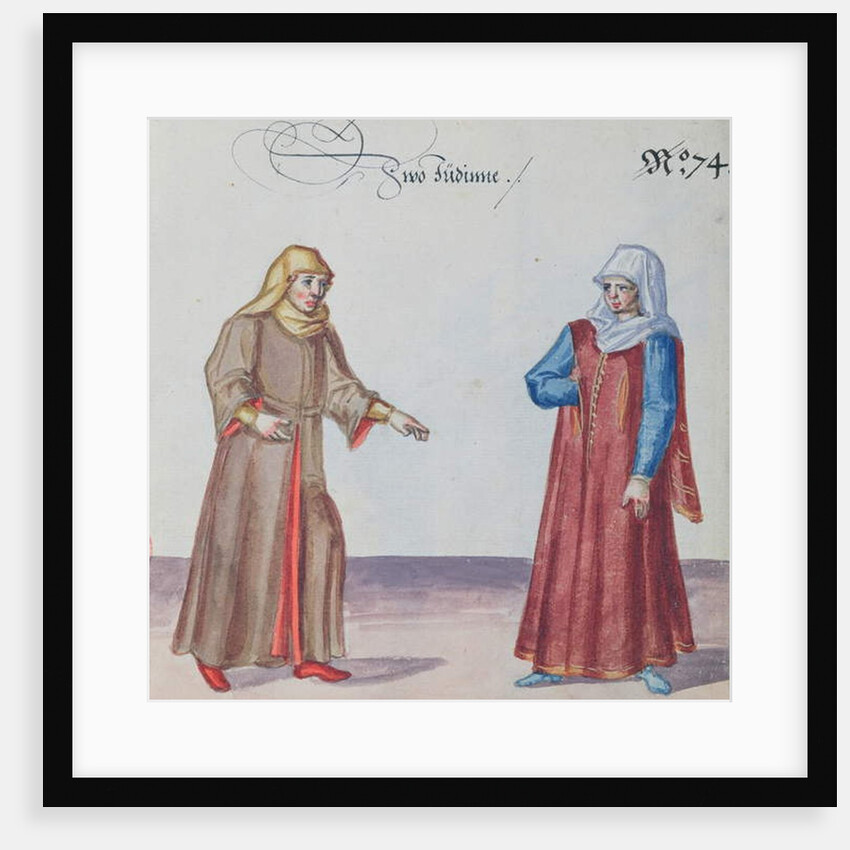 Two Jewish women, c.1600 by German School