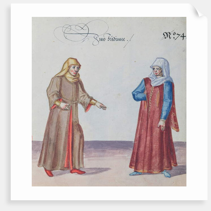 Two Jewish women, c.1600 by German School