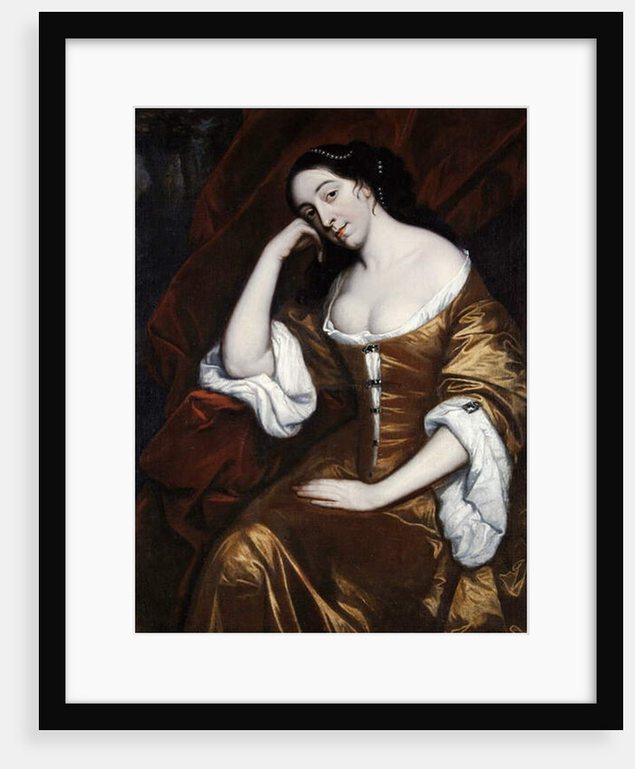 Portrait of a Lady, wearing a gold dress with red robes by Henry Anderton