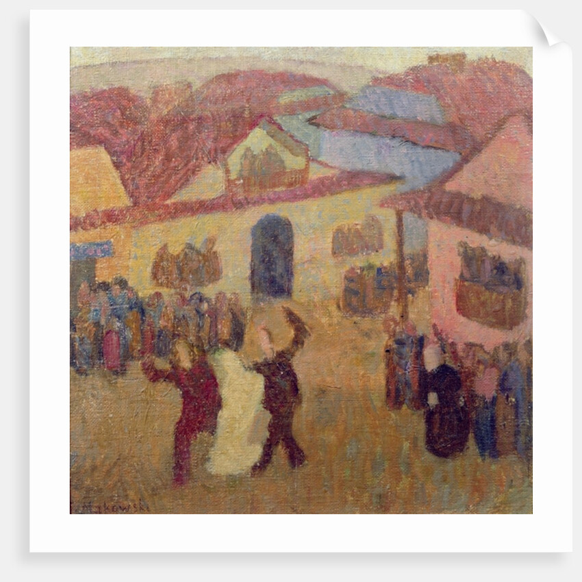Jewish Wedding in Town by Tadeusz Makowski