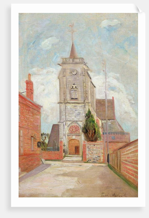 Church by Tadeusz Makowski