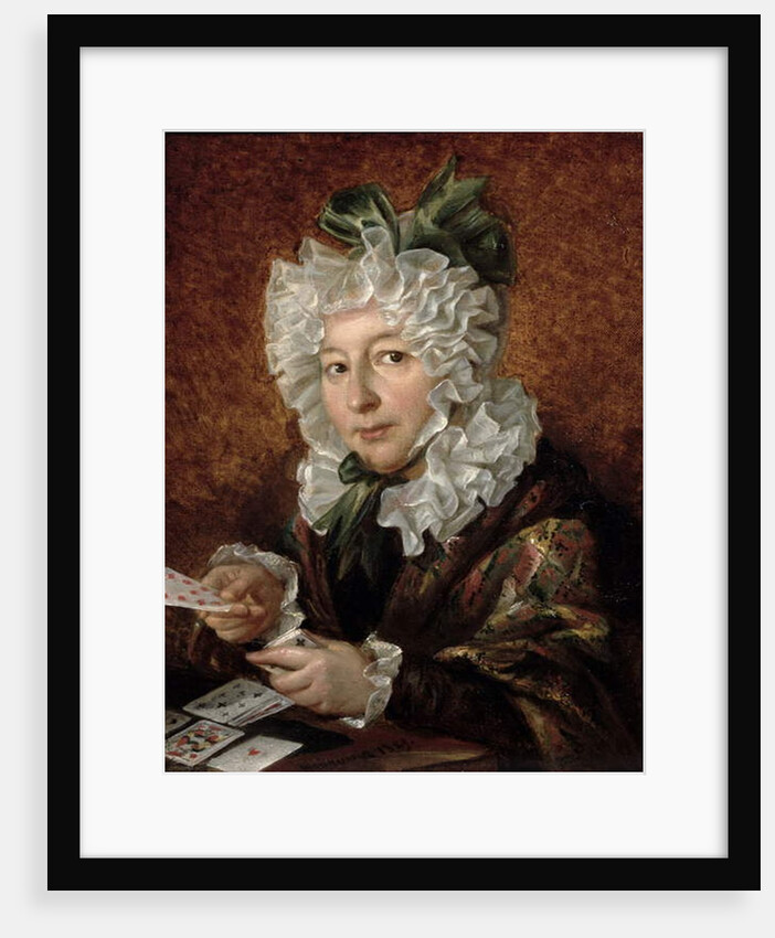 Portrait of a Woman Playing Patience, 1829 by Walenty Wankowicz
