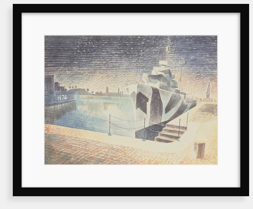 Destroyers at Night, c.1942 by Eric Ravilious