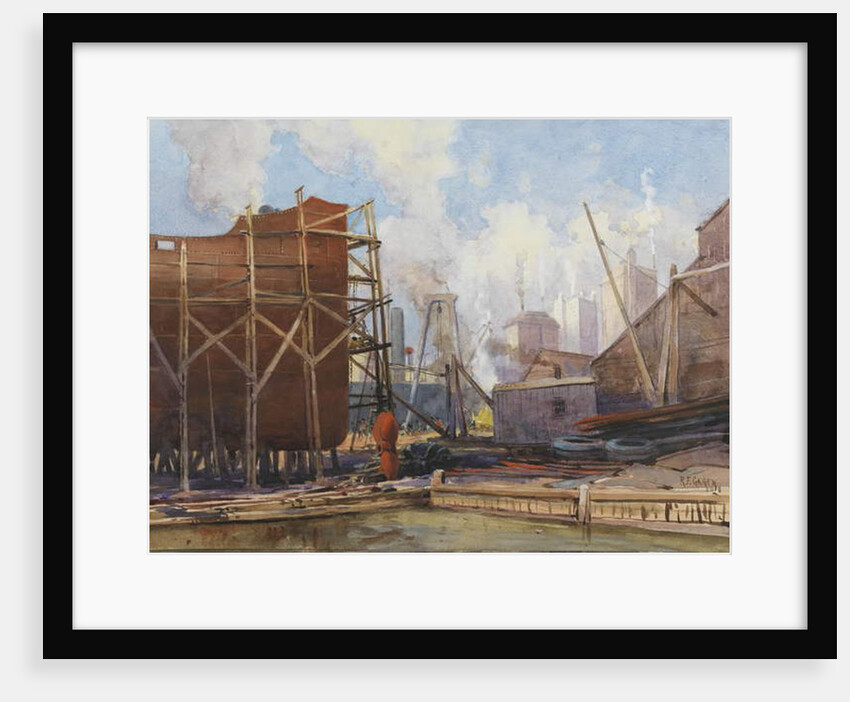 Toronto Shipbuilding, 1918 by Robert Ford Gagen
