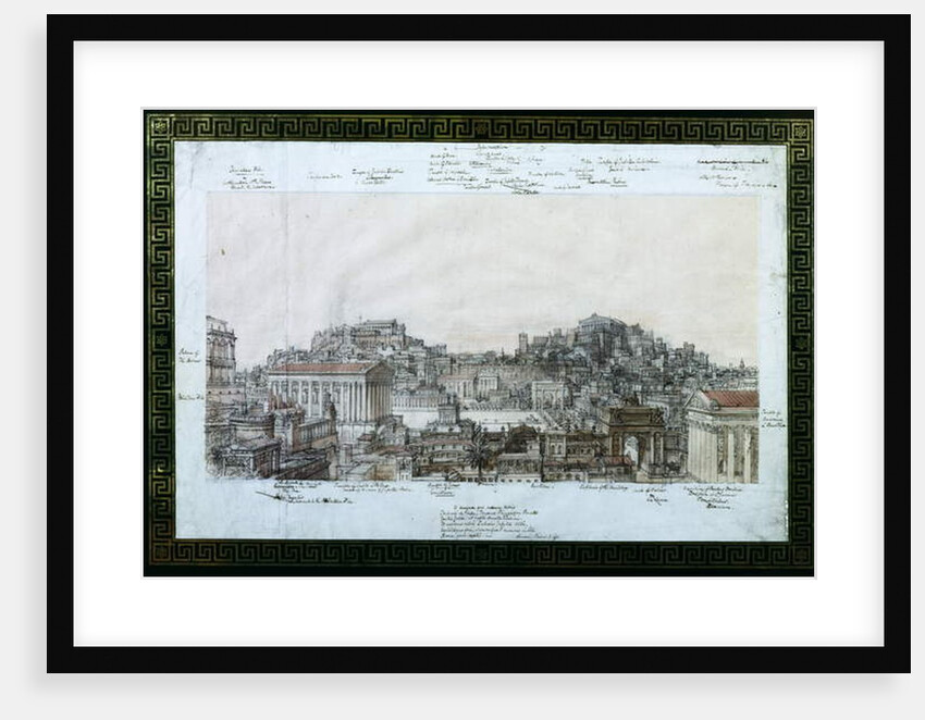 The Reconstruction of Ancient Rome at the Time of the Antonines, c.1819 by Charles Robert Cockerell
