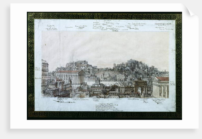 The Reconstruction of Ancient Rome at the Time of the Antonines, c.1819 by Charles Robert Cockerell