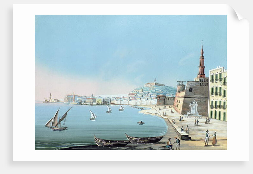 View of Naples from the Carmine, c.1845 by Italian School