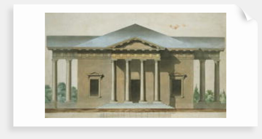 Design for a Tuscan Doric Garden Pavilion, c.1830 by English School