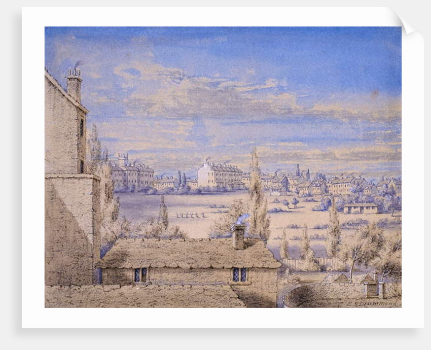 View of Belgrave Square seen from No.6 Grosvenor Place, London, c.1820 by Lady Emily Drummond
