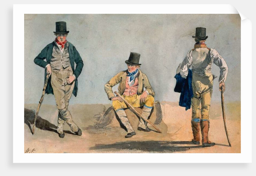 A Tri-Portrait of the Architect Anthony Salvin by William Andrews Nesfield