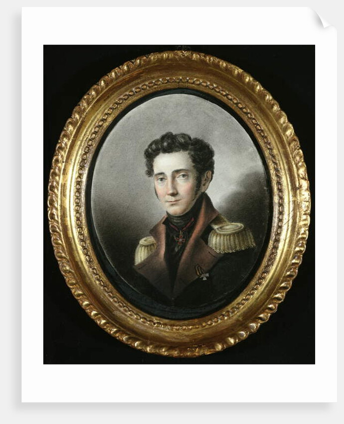 Portrait of a Russian Officer, 1818 by School Russian