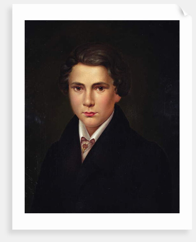 Portrait of a Young Man with a Ruby Stick-Pin, c.1835 by Austrian School