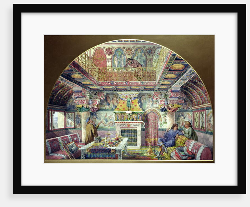 Design for the Decoration of the Summer Smoking Room at Cardiff Castle, 1870 by William Burges