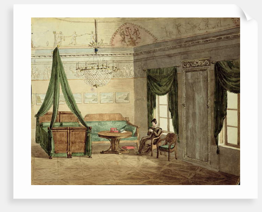 Neo-Classical Bedchamber, 1819 by School Russian