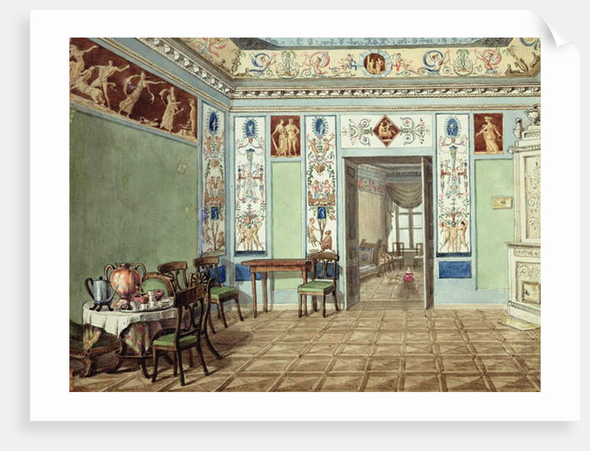 Neo-Classical Etruscan Breakfast Room, 1820 by Russian School