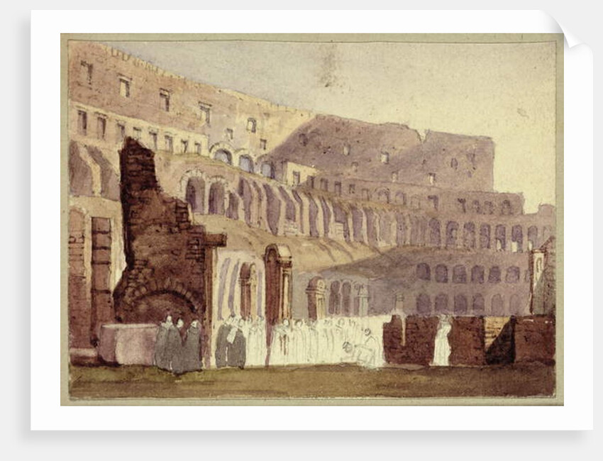 View of the Roman Colosseum, c.1800 by English School