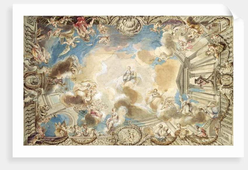 Design for a Ceiling Depicting Minerva Presiding Over the Arts by Giovanni Battista Cipriani