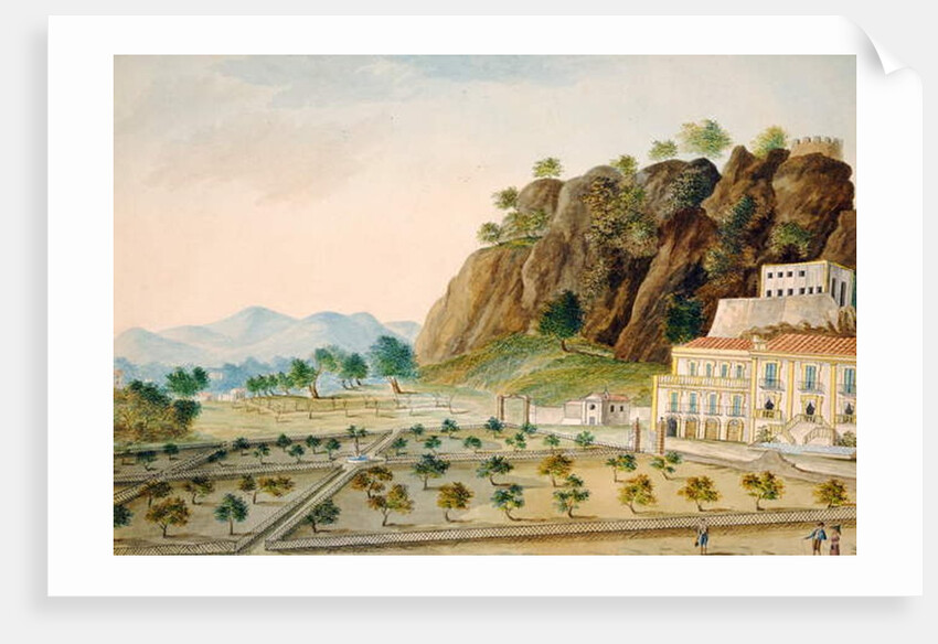 The Formal Garden at 'La Favorita' or 'Palazzo Cinese', Palermo, designed for King Fernando IV, c.1815 by English School