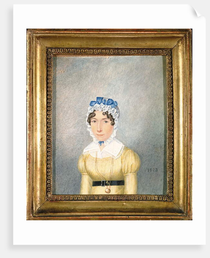 Portrait of a Lady with a Golden Locket, 1823 by English School
