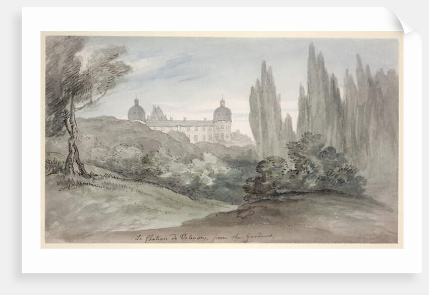 The Gardens of the Chateau of Valencay, c.1770 by English School