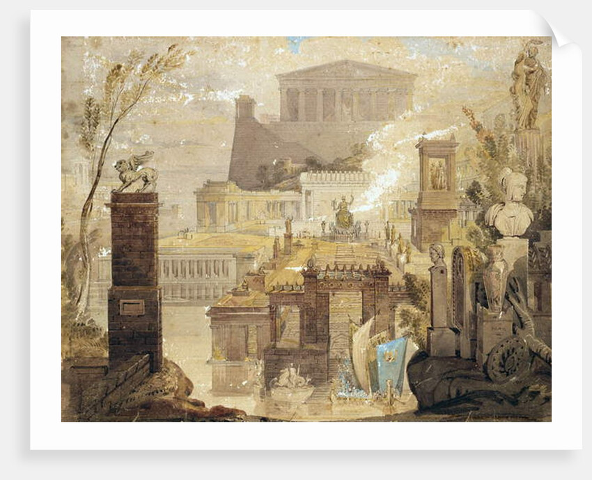 A Recreation of the Architecture of Ancient Athens, c.1830 by James Pennathorne
