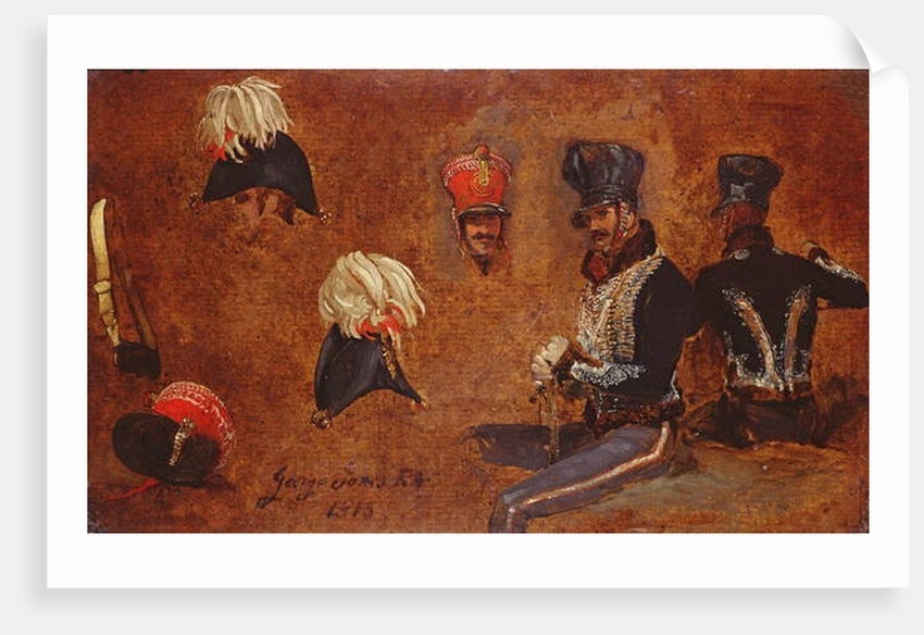 Studies of Military Accoutrements, 1815 by George Jones