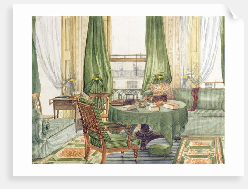 Interior View of a Drawing Room in Brighton, c.1845 by English School