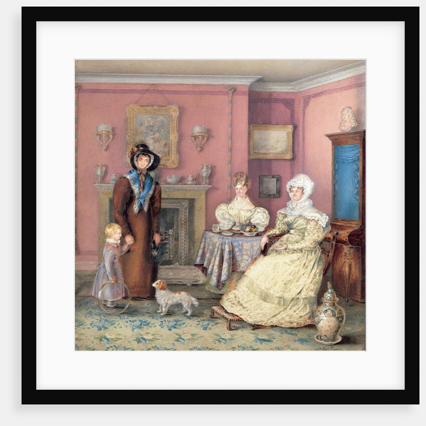 An English William IV Sitting Room in Late Summer, c.1830 by English School