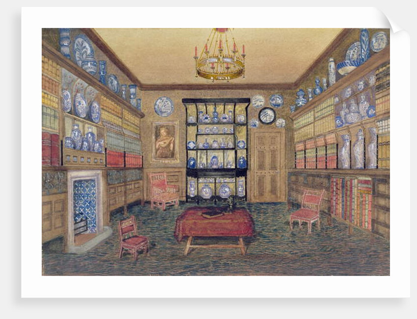 The Morning Room, Bowden Hall, Upton St. Leonards, Gloucester by John Dearman Birchall