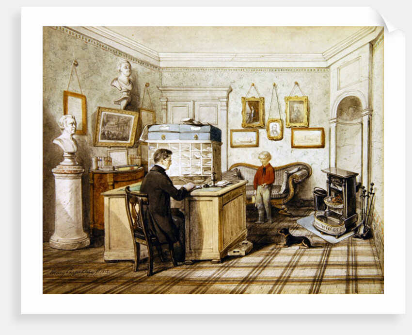 Interior of an office of works, 1852 by Henry Carpenter