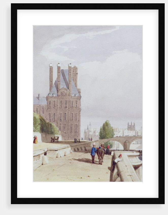 View of the Tuilleries on the Seine by Thomas Shotter Boys