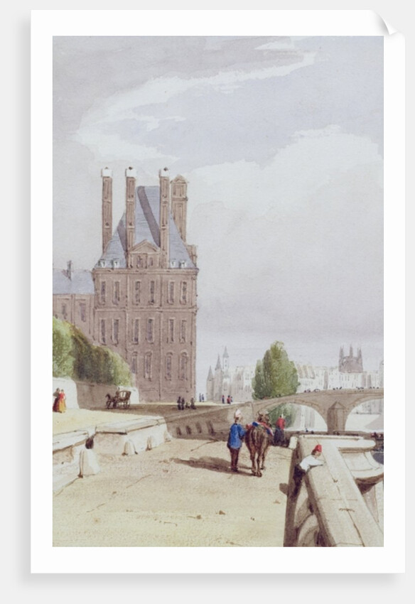View of the Tuilleries on the Seine by Thomas Shotter Boys