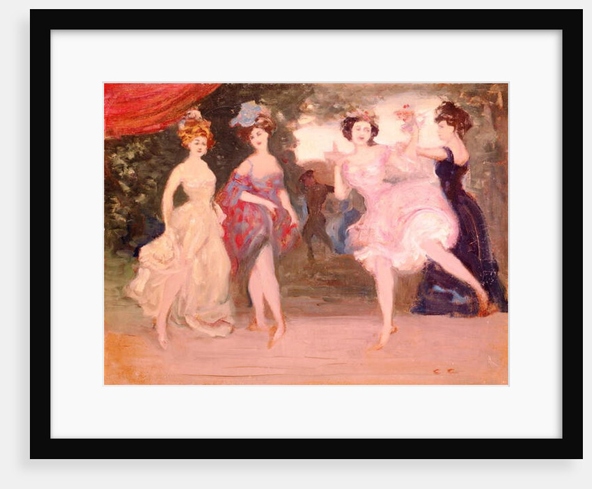 Four Dancing Girls on the Stage by Charles Edward Conder