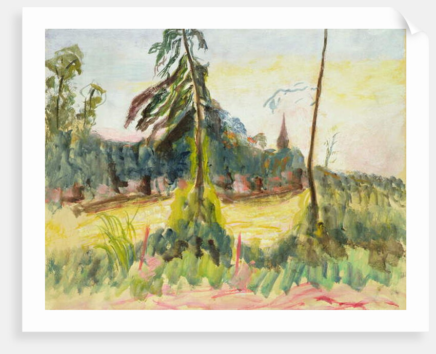 Landscape with Trees and a Small Church by Roderic O'Conor