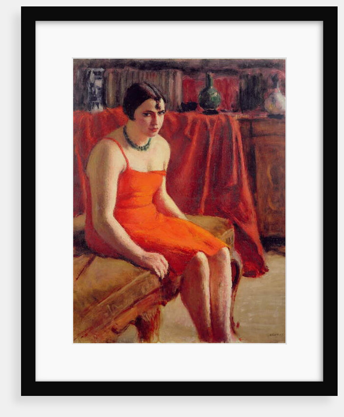 Seated Woman in a Red Dress, 1929 by Roderic O'Conor