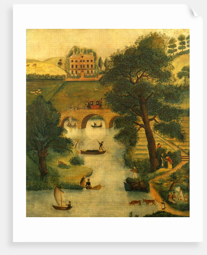 Rural Scene with Coach and Horse, c.1835 by English School