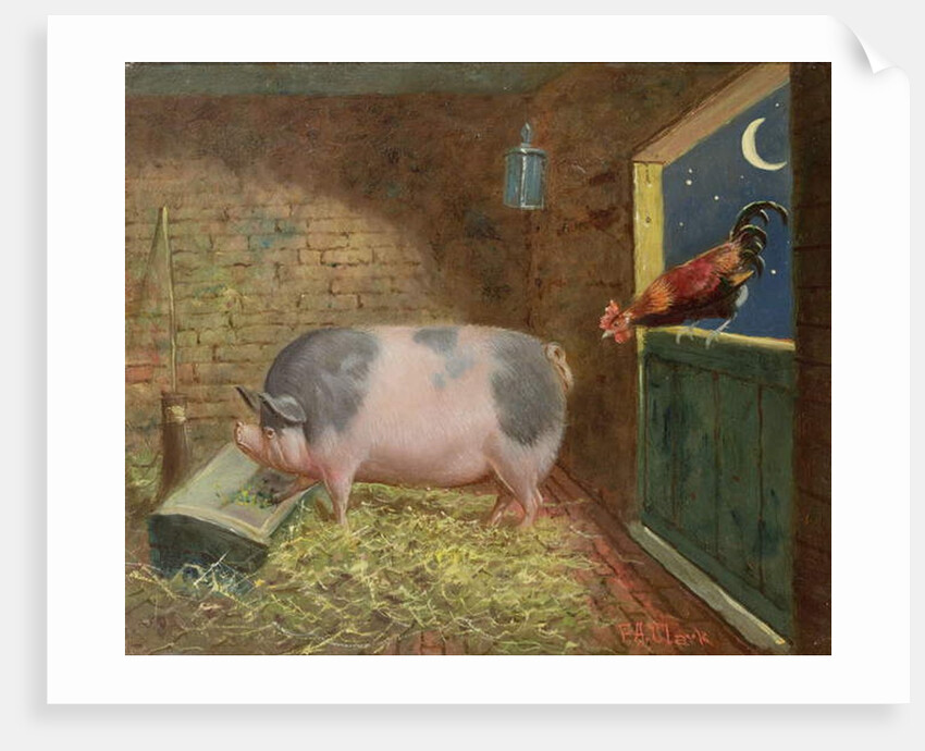 The Moonlit Barn by Frederick Albert Clark